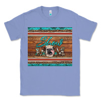 Colony Blue show mom aztec cowhide leopard heifer Classic Tee - Artiststas