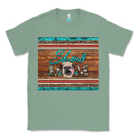 Sage show mom aztec cowhide leopard heifer Classic Tee - Artiststas