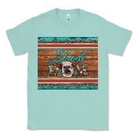 Seafoam show mom aztec cowhide leopard heifer Classic Tee - Artiststas