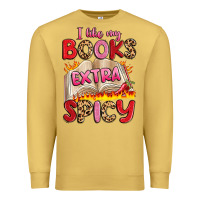 Antique Gold i like my books extra spicy Premium Sweatshirt - Artiststas