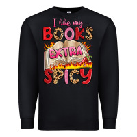 Black i like my books extra spicy Premium Sweatshirt - Artiststas