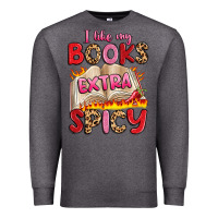 Charcoal Heather i like my books extra spicy Premium Sweatshirt - Artiststas