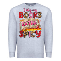 Heather Grey i like my books extra spicy Premium Sweatshirt - Artiststas