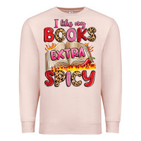 Pale Pink i like my books extra spicy Premium Sweatshirt - Artiststas