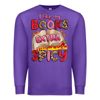 Purple i like my books extra spicy Premium Sweatshirt - Artiststas