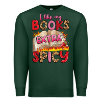 Sports Green i like my books extra spicy Premium Sweatshirt - Artiststas