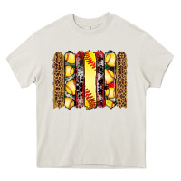 Cream softball serape leopard cowhide glitter brushstrokes Heavy Core Tee - Artiststas