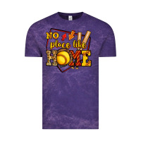 Cloud Purple no place like home softball Vintage Tee - Jasminsmagicworld