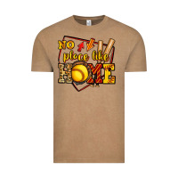 Vintage Coffee no place like home softball Vintage Tee - Jasminsmagicworld