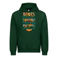 Forest Green boots flannels bonfires football Urban Hoodie - CowGirlArtShop