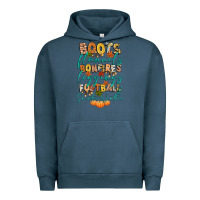 Pigment Midnight Navy boots flannels bonfires football Urban Hoodie - CowGirlArtShop