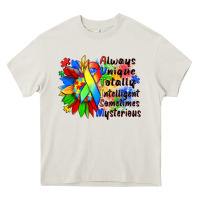 Cream always unique totally intelligent sometimes myster Heavy Core Tee - Zillion Design Studio