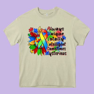 Always Unique Totally Intelligent Sometimes Myster Heavy Core Tee Designed By Zillion Design Studio
