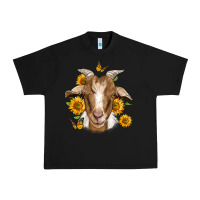 Black sunflower goat Urban Heavy Tee - Jasminsmagicworld