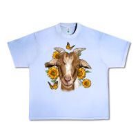 Grape Ice sunflower goat Urban Heavy Tee - Jasminsmagicworld