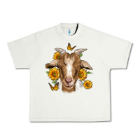 Pistachio sunflower goat Urban Heavy Tee - Jasminsmagicworld
