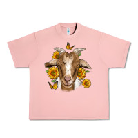 Salmon sunflower goat Urban Heavy Tee - Jasminsmagicworld