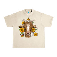 Sandshell sunflower goat Urban Heavy Tee - Jasminsmagicworld