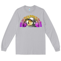 Moon Dust doge coin hodl on we're going to the moon retro sunset Long Sleeve Tee - Jasminsmagicworld