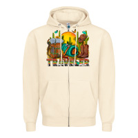 Sandshell western traveler cowboy Zipper Hoodie - NancyCooperArtShop