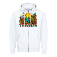 White western traveler cowboy Zipper Hoodie - NancyCooperArtShop