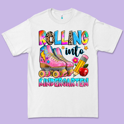 Rolling Into Kindergarten Grade Premium Tee Designed By Texasbilliewilder