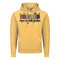 Vintage Mustard unafraid Vintage Hoodie - JahusDesignShop