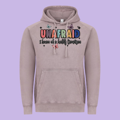 Unafraid Vintage Hoodie Designed By Jahusdesignshop