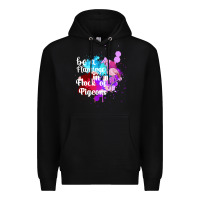 Black Be a Flamingo in a Flock of Pigeons Premium Hoodie - Bettercallsaul