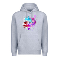 Heather Grey Be a Flamingo in a Flock of Pigeons Premium Hoodie - Bettercallsaul