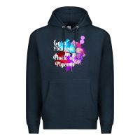 Navy Be a Flamingo in a Flock of Pigeons Premium Hoodie - Bettercallsaul