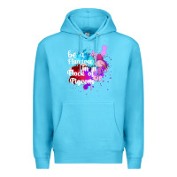 Ocean Blue Be a Flamingo in a Flock of Pigeons Premium Hoodie - Bettercallsaul