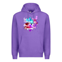 Purple Be a Flamingo in a Flock of Pigeons Premium Hoodie - Bettercallsaul
