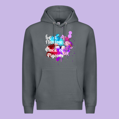 Be A Flamingo In A Flock Of Pigeons Premium Hoodie Designed By Bettercallsaul
