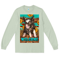 Matcha western pig garden Long Sleeve Tee - LillyAllenDesigns