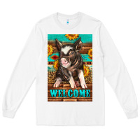 White western pig garden Long Sleeve Tee - LillyAllenDesigns