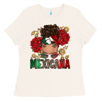 Bone Mexicana Latina messy bun Ladies Tee - RanaPortraitStore