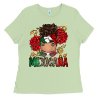 Matcha Mexicana Latina messy bun Ladies Tee - RanaPortraitStore