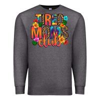 Charcoal Heather tired moms club Premium Sweatshirt - Artiststas
