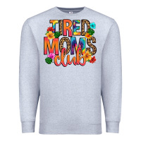Heather Grey tired moms club Premium Sweatshirt - Artiststas