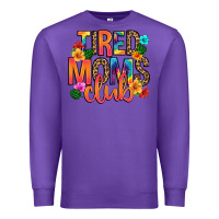 Purple tired moms club Premium Sweatshirt - Artiststas