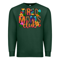 Sports Green tired moms club Premium Sweatshirt - Artiststas
