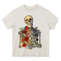 Cream inhale peace exhale chaos Heavy Core Tee - RanaPortraitStore