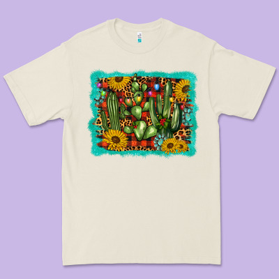 Cactus Christmas Premium Tee Designed By Barkaloodesign