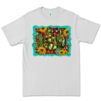 Dove Grey cactus christmas Premium Tee - BarkalooDesign