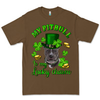 Cacao st patricks day my pitbuli my lucky charm with hat Premium Tee - RanaPortraitStore