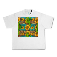 Lunar Rock sunflower and cactus seamless pattern Urban Heavy Tee - BundleAndBundleShop