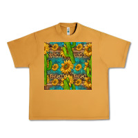 Peanut Butter sunflower and cactus seamless pattern Urban Heavy Tee - BundleAndBundleShop