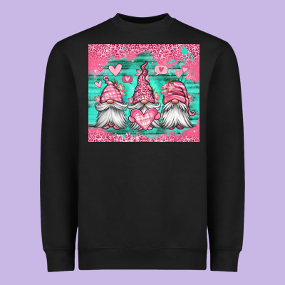 Valentines Day Gnomes Heavyweight Sweatshirt Designed By Jasminsmagicworld