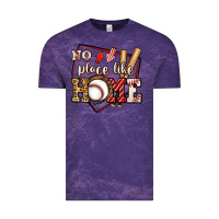 Cloud Purple no place like home baseball Vintage Tee - Jasminsmagicworld